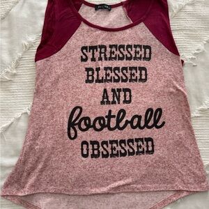 Zutter Women’s Short Sleeve Tee - Pink Marled with Burgundy Raglan